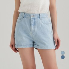 ELLE GIRL 롤업 밴딩 데님쇼츠