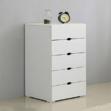 제이디퍼니처 로미 서랍장, 화이트, 5단