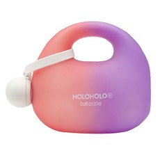 HOlOHOlO BOTTLE 包包壺 TRITAN材質 吸管+直飲兩用壺, 漸層粉, 1.2L, 1個