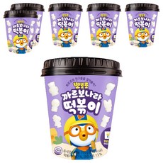 Pororo 淘氣小企鵝 白醬炒年糕即食杯, 6入, 115g