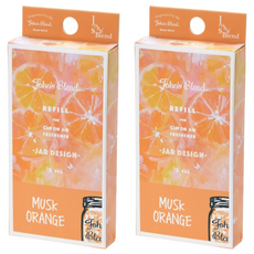 John's Blend 車用香氛夾補充3件組 - 柑橘麝香, 2組