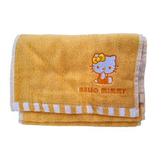 Hello Kitty 凱蒂貓 運動長毛巾, 黃色, 1條