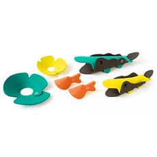 Quut 立體動物系列玩具 鱷魚河流, 建立自己的浴缸玩具, 1組