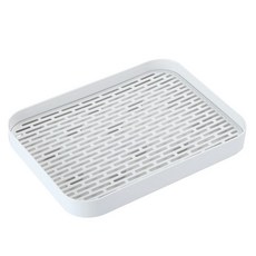 HOUSE 好室喵 即淨瀝水盤-加高型 247x328x41mm, 白色, 1個, 1