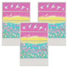 KING JIM 隨身攜帶和紙膠帶 KIT071, Yukina Ieda設計款, 尺寸15x50mm, 日本製, 湖色, 3本