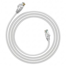 DTAudio Cat.6網路線 RJ45金屬接頭 KN-08, 白色, 1個, 20m