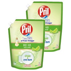 Pril 淨麗 小蘇打洗碗精補充包 萊姆香, 1000ml, 2包