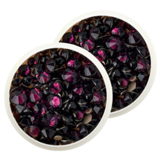 Chicfit Nail 滿鑽專用 混合尺寸 美甲鑽 ZN0153, 2個, 紫酒紅色