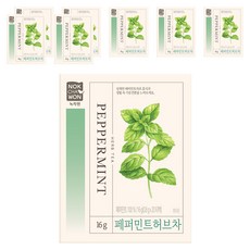 녹차원 페퍼민트 허브차, 800mg, 20개입, 8개