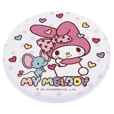 收納王妃 美樂蒂彩繪 硬式珪藻土杯墊 圓 10 x 10 x 0.9cm, 好友款, 1個