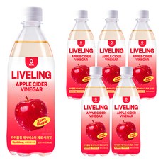 liveling 蘋果醋蘇打零卡 蘋果口味, 6個, 500ml