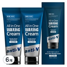 무로 맨즈 안티브이 올인원 왁싱크림 팔다리용, 160ml, 12개
