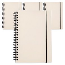 모닝글로리 PP 밴딩 스프링노트 비움 32절 좌철, 랜덤발송, 4개