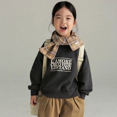 CONTIKIDS 兒童鬆餅格紋大學T