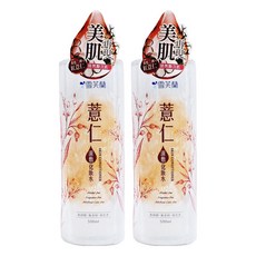 雪芙蘭 薏仁濕敷化妝水 柔軟膚觸 提亮膚色, 500ml, 2瓶