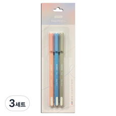 모리스 파스텔 이지플루이드 볼펜 3종 세트, Black + Blue + Red, 3세트