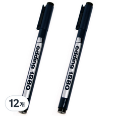 edding Drawliner 1880 製圖筆 0.5mm, 12個, 單一顏色