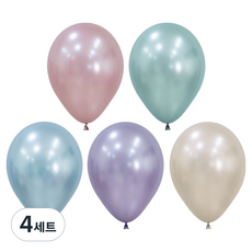 셈퍼텍스 실크 풍선 30cm 27p 세트, 랜덤발송, 4세트
