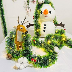 21C Trend USB & 電池兩用聖誕棉花松果串燈 3m, 燈泡色, 1個