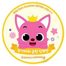 베비언스 유아용 핑크퐁 무기자차 선쿠션 SPF50+ PA+++, 15g, 1개