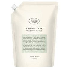 Bebesup 嬰兒家用洗衣精 微風花園香 補充包, 1L, 1個
