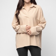 CARET 女款寬鬆版素色襯衫