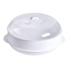 日式可疊加微波爐蒸籠 Set 2個, 食品級PP材質, 耐溫-20~120度, 尺寸18.5*11cm, 混合色, 1組