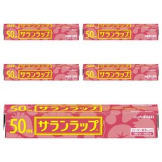 AsahiKASEI 保鮮膜 22cm x 50m 食品級材質 適用於冷藏冷凍微波, 5盒