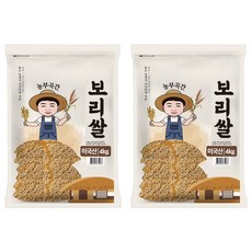 농부곡간 미국산 보리쌀, 4kg, 2개