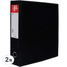 希望文件 3孔 D型環 高週波活頁夾, 2個, 黑色