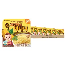 ivenet 一日三餐寶寶泥，烤地瓜+香蕉口味，6個月以上寶寶適用, 90g, 7個