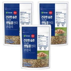 햇반 두보식품 렌틸콩 현미 혼합잡곡, 500g, 3개
