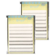 하이래쉬 바비 속눈썹 세트 언더포함, 2세트, B