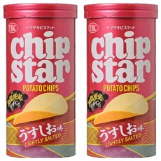 YBC chip star 洋芋片 小 薄鹽, 45g, 2罐