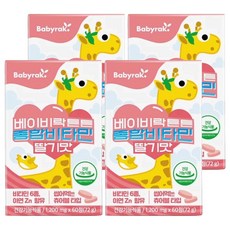 Babyrak 孩童綜合維他命錠片, 60顆, 4罐