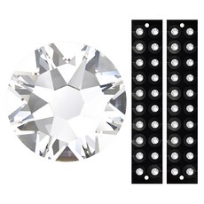 와사비네코 미미츠보 쥬얼리 귀지압패치 4mm, 크리스탈, 2개