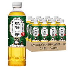 RYOKUCHAIPPA 綠茶一杯 日式濃味綠茶, 520ml, 24個, 1箱