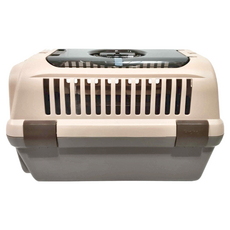 Richell 利其爾 外出上掀運輸提籠, M, 淺棕色, 1個