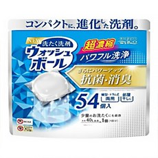 WELCO 抗菌消臭洗衣膠球, 54顆, 1袋