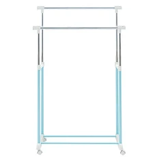 dayneeds 日需百備 馬卡龍粉嫩雙桿衣架, 迷幻藍