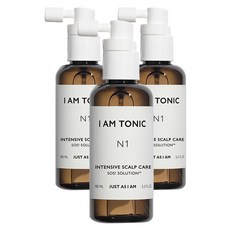 JUST AS I AM Tonic密集頭皮護理養髮液 N1, 100ml, 3瓶