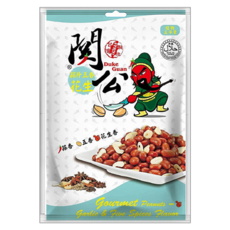 關公麻辣花生 蒜片五香花生, 100g, 1袋