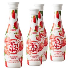 쥬피터 딸기시럽, 550g, 4개