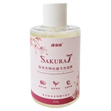 清淨海 櫻花7+ 貼身衣物抗菌手洗凝露, 200g, 1瓶