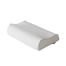 SLEEPSPA H型曲線乳膠枕頭+枕頭套+絎縫枕頭套, 象牙