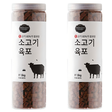 원더푸드 강아지 져키, 소고기, 1kg, 2개 소고기, 1kg, 2개