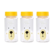 베어 물병, 혼합색상, 350ml, 3개