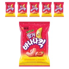 NONGSHIM 農心 香蕉脆餅乾 草莓口味, 60g, 6包