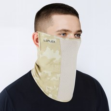 르플렉스 카모 자외선 차단 마스크, 데저트, 1개