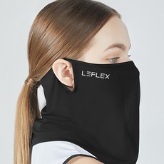 르플렉스 자외선 차단 스포츠 마스크, 블랙, 1개